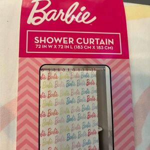 Barbie shower curtain